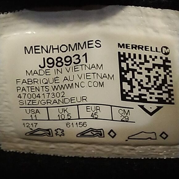 Merrell Men's Slip-On Shoes Grey Suede Loafers Jungle Moc Boulder US 11 J98931 - Picture 12 of 12